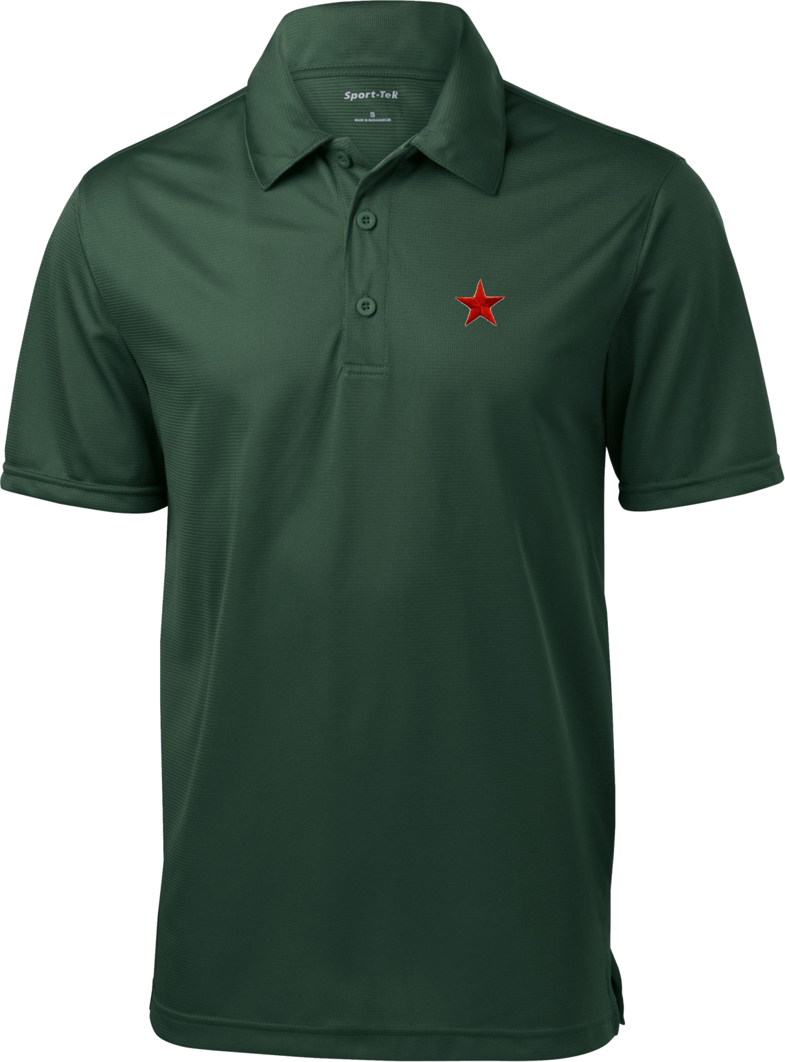 Buy Cool Shirts Red Star Patch Pocket Print Textured Polo | eBay